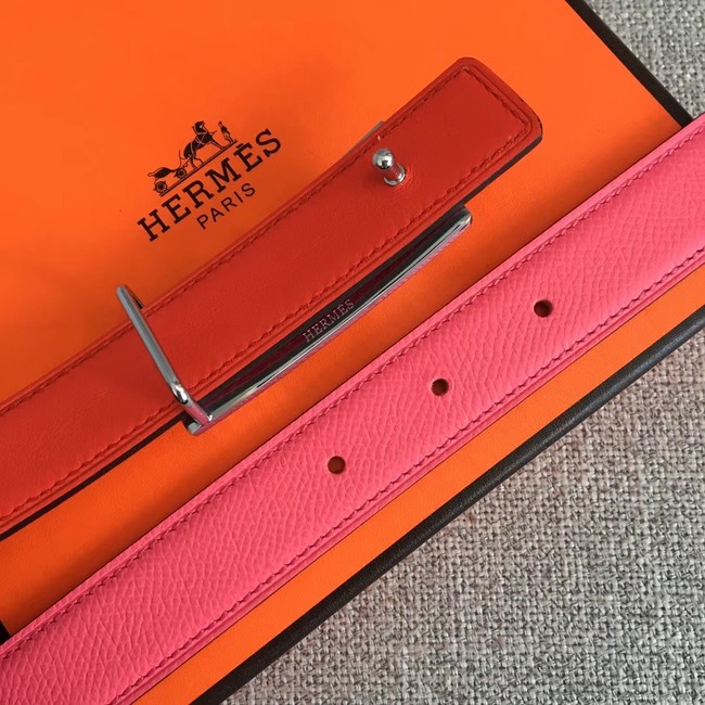 Hermes Collier de Chien belt buckle & Reversible leather strap 24 mm H0521 pink