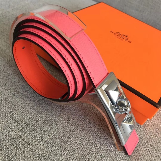 Hermes Collier de Chien belt buckle & Reversible leather strap 24 mm H0521 pink