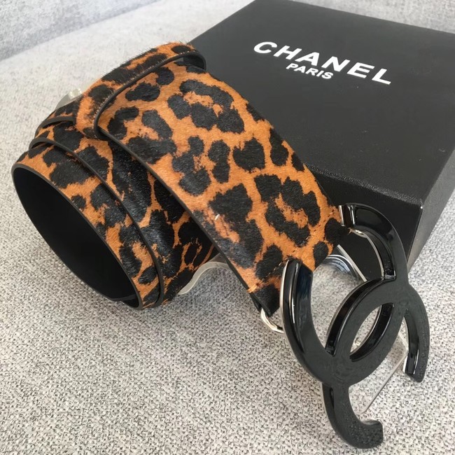 Chanel Wide leather belt with 53 mm CC4265 black