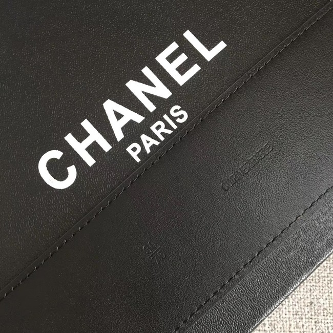 Chanel Wide leather belt with 53 mm CC4267 black