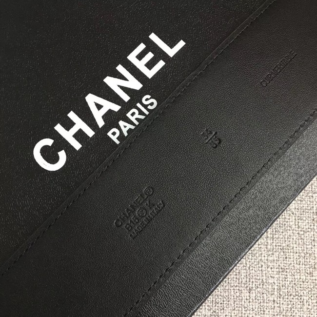 Chanel Wide leather belt with 53 mm CC4268 black