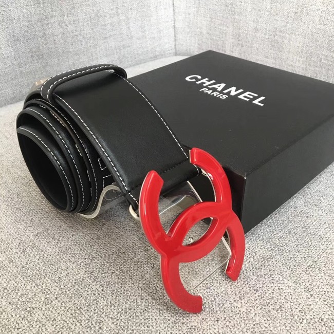 Chanel Wide leather belt with 53 mm CC4269 black