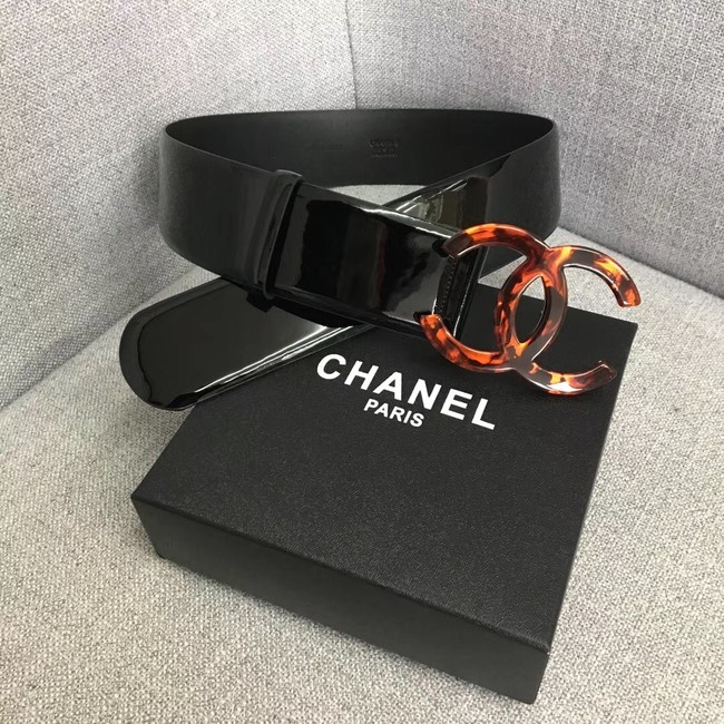 Chanel Wide leather belt with 53 mm CC4270 black