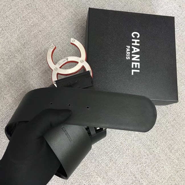 Chanel Wide leather belt with 53 mm CC4271 black