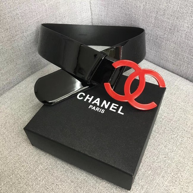 Chanel Wide leather belt with 53 mm CC4271 black