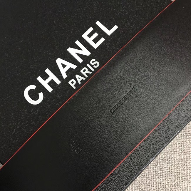 Chanel Wide leather belt with 53 mm CC4271 red