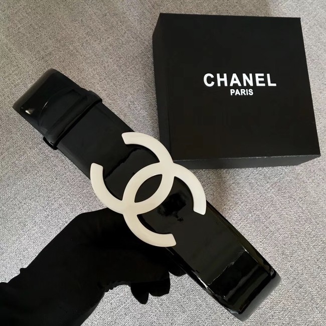 Chanel Wide leather belt with 53 mm CC4272 black