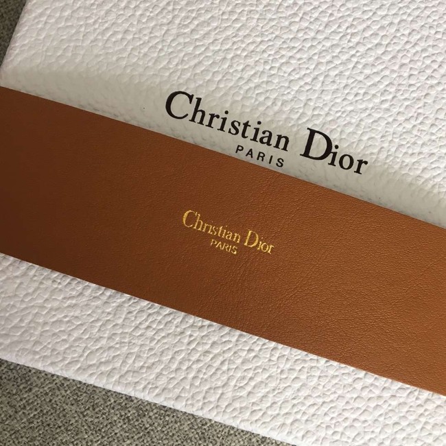 Dior Wide leather belt with 50 mm D4261 brown