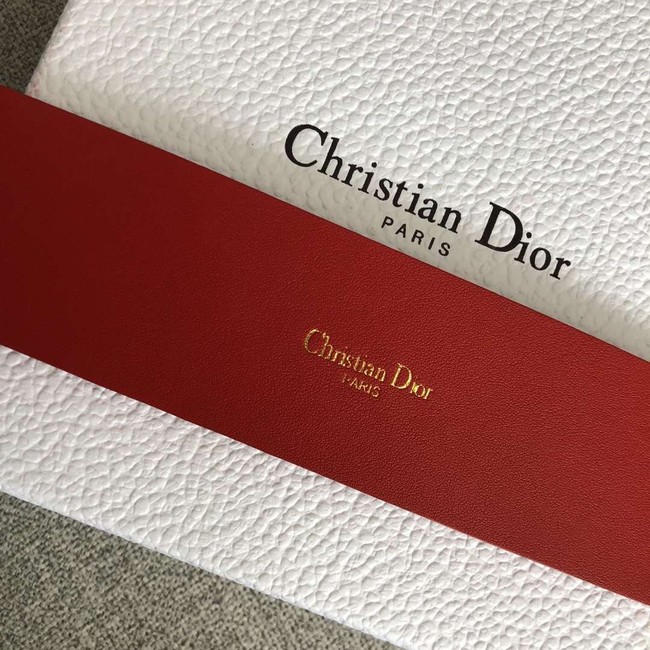 Dior Wide leather belt with 50 mm D4261 red