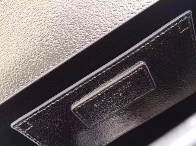 SAINT LAURENT Cassandre leather clutch 57312 gold