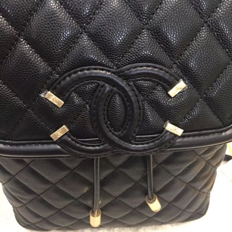 Chanel Caviar Leather Backpack Original Leather 83430 Black