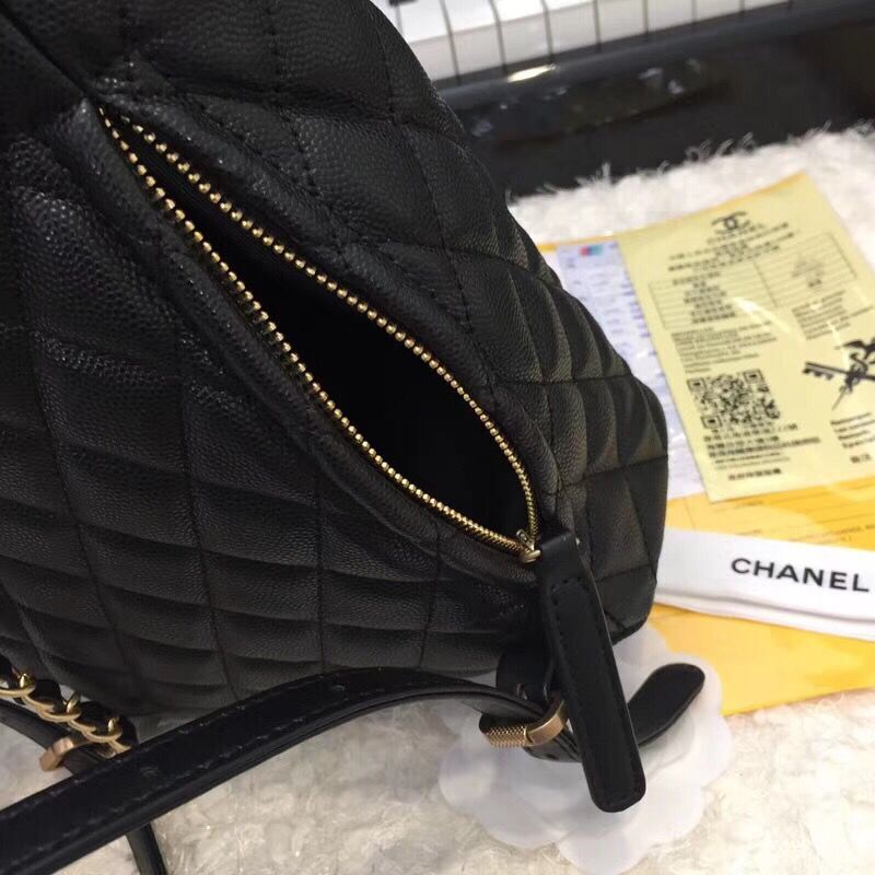 Chanel Caviar Leather Backpack Original Leather 83430 Black