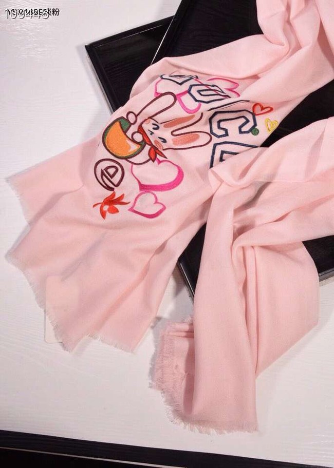 Gucci Cashmere Scarf YSM1889 light pink