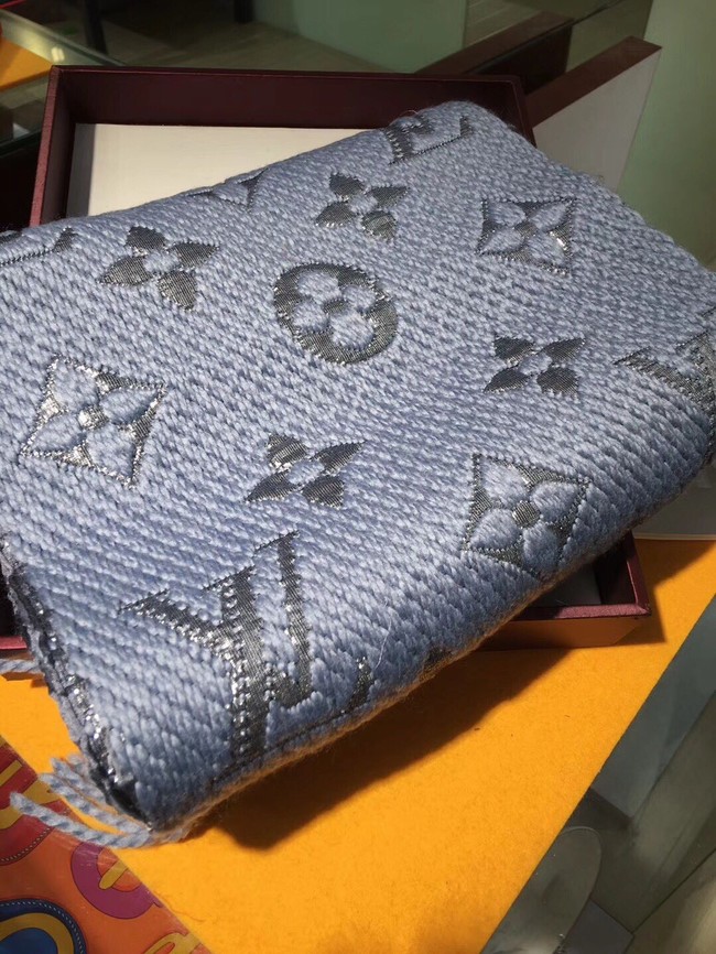 Louis Vuitton Cashmere Scarf LV3307A grey