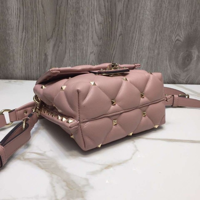 VALENTINO Candy quilted leather cross-body bag 0033 pink