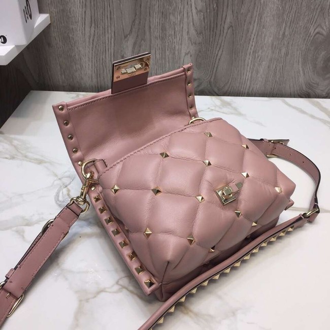 VALENTINO Candy quilted leather cross-body bag 0033 pink