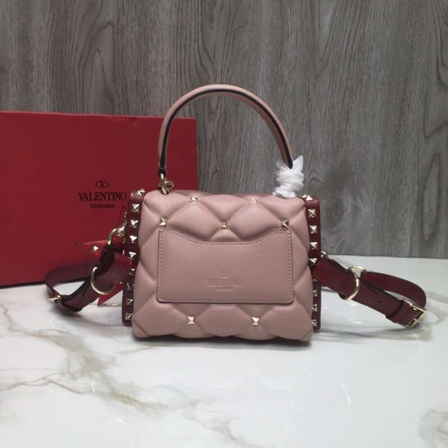 VALENTINO Candy quilted leather cross-body bag 0033 red&pink