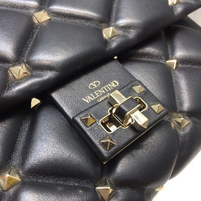 VALENTINO Candy quilted leather cross-body bag 0072 black