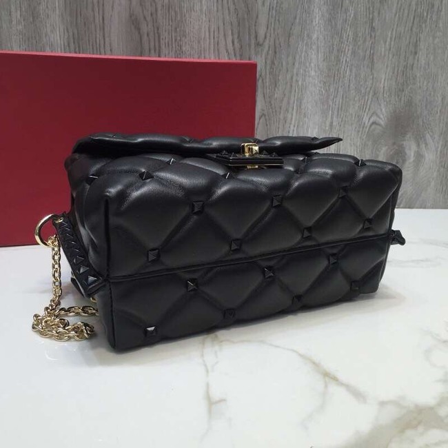 VALENTINO Candy quilted leather cross-body bag 0072 black