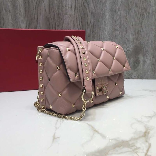 VALENTINO Candy quilted leather cross-body bag 0072 pink