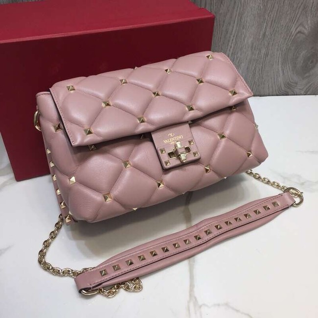 VALENTINO Candy quilted leather cross-body bag 0072 pink