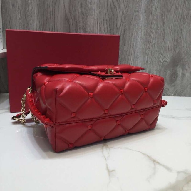 VALENTINO Candy quilted leather cross-body bag 0072 red