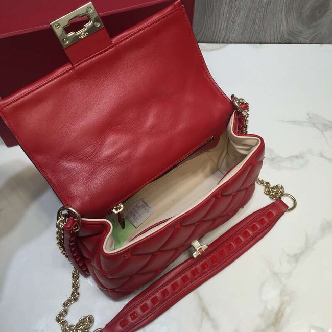VALENTINO Candy quilted leather cross-body bag 0072 red
