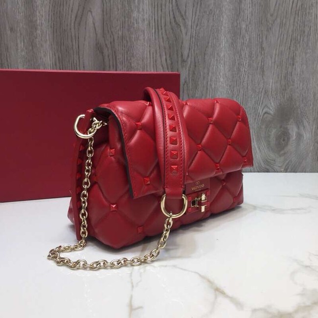 VALENTINO Candy quilted leather cross-body bag 0072 red