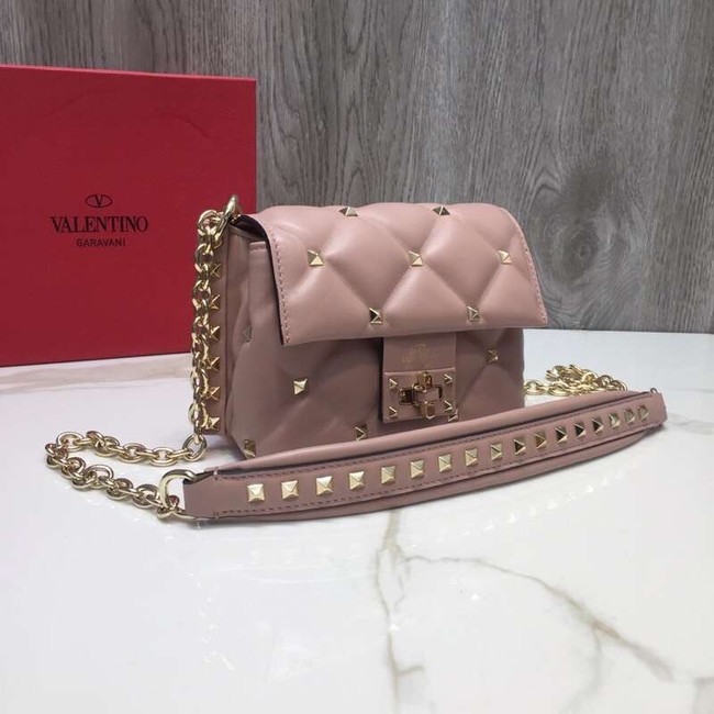 VALENTINO Candy quilted leather cross-body bag 0073 pink