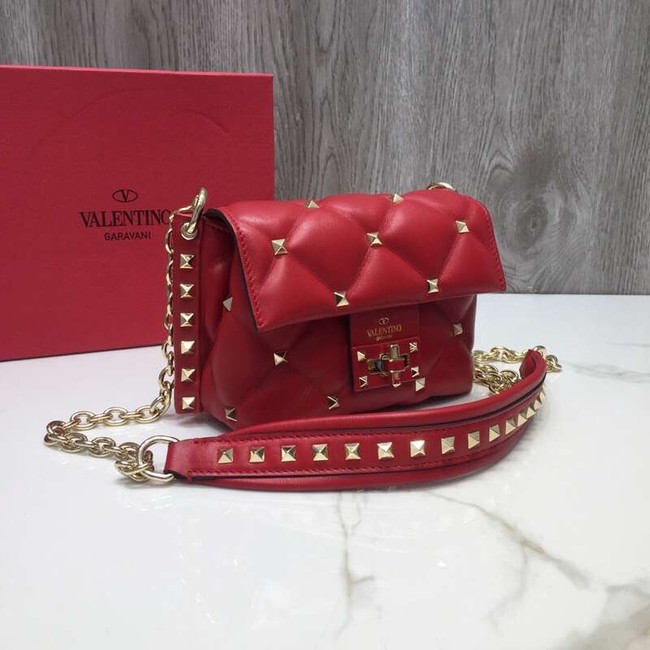 VALENTINO Candy quilted leather cross-body bag 0073 red