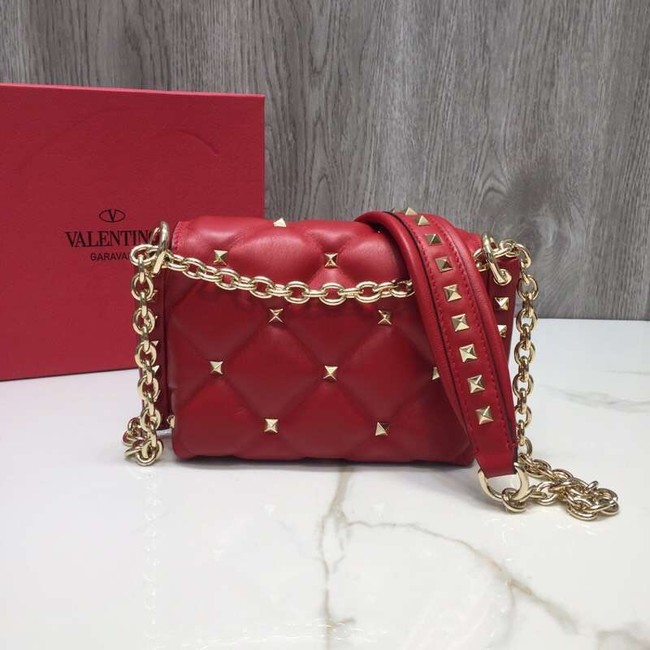 VALENTINO Candy quilted leather cross-body bag 0073 red