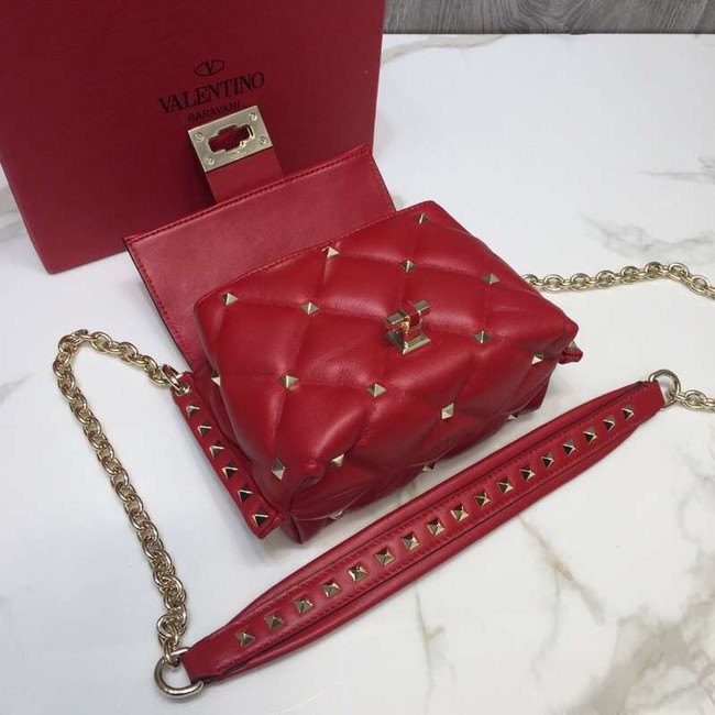 VALENTINO Candy quilted leather cross-body bag 0073 red