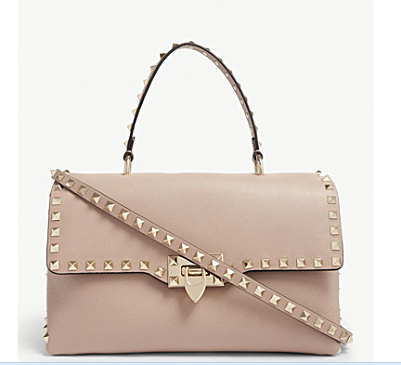 VALENTINO Rockstud leather tote bag V0094 PINK