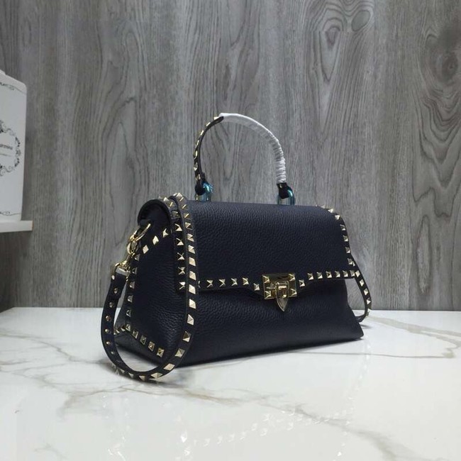 VALENTINO Rockstud leather tote bag V0094 black