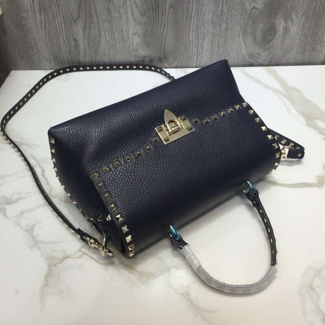 VALENTINO Rockstud leather tote bag V0094 black