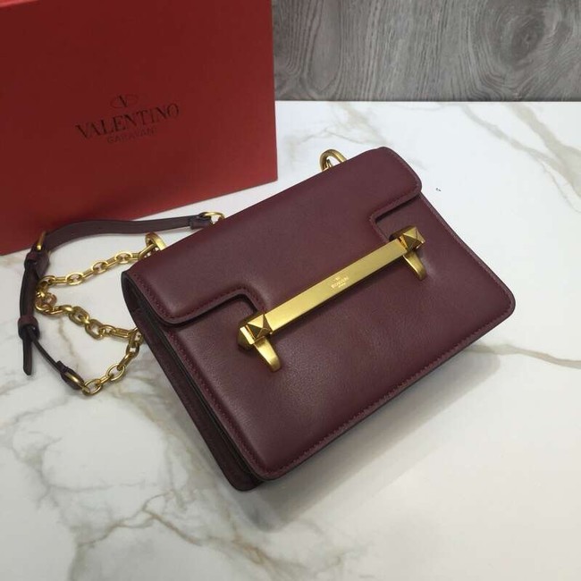 VALENTINO Uptown shoulder bag 3196 dark red