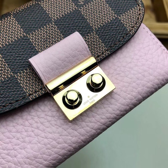 Louis Vuitton CROISETTE COMPACT WALLET N60208 pink