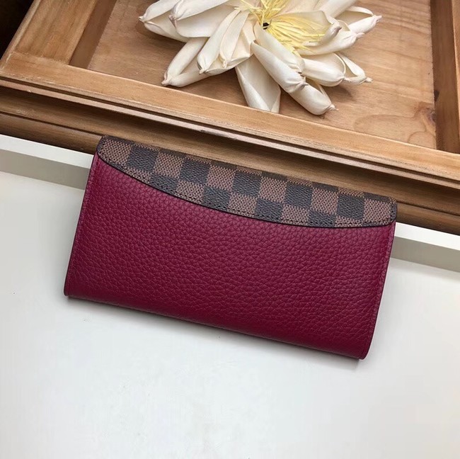 Louis Vuitton CROISETTE WALLET N60215 Lie De Vin