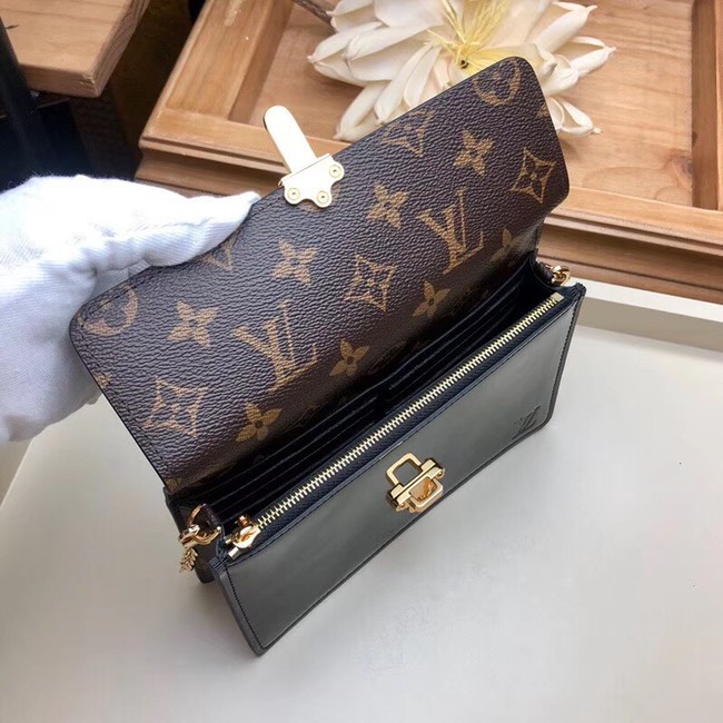 Louis Vuitton Original CHERRYWOOD CHAIN WALLET M63306 black