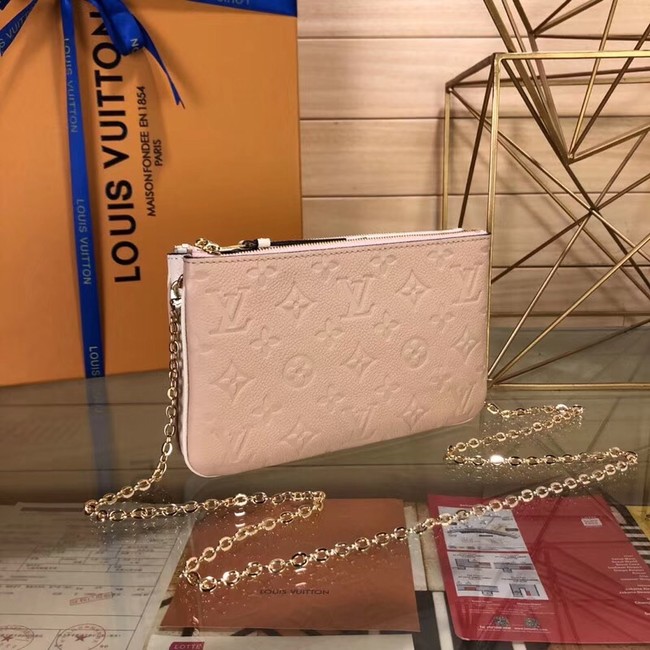 Louis Vuitton POCHETTE DOUBLE ZIP M63919 Beige Dore