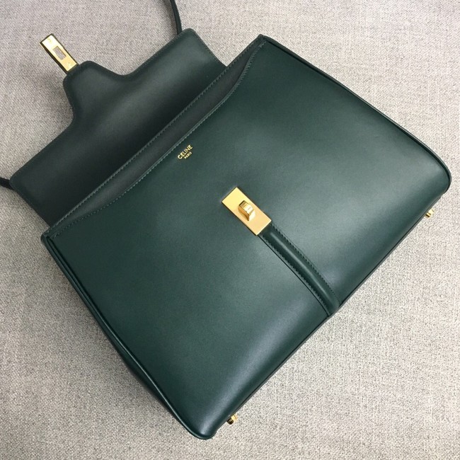 CELINE MEDIUM 16 BAG IN SATINATED CALFSKIN 187373 AMAZONE