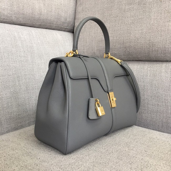 CELINE MEDIUM 16 BAG IN SATINATED CALFSKIN 187373 grey