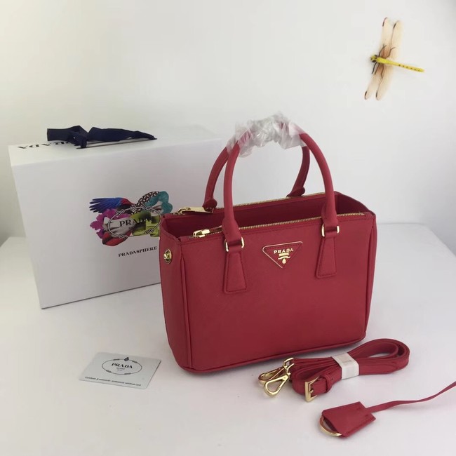 Prada Galleria Small Saffiano Leather Bag BN2316 red