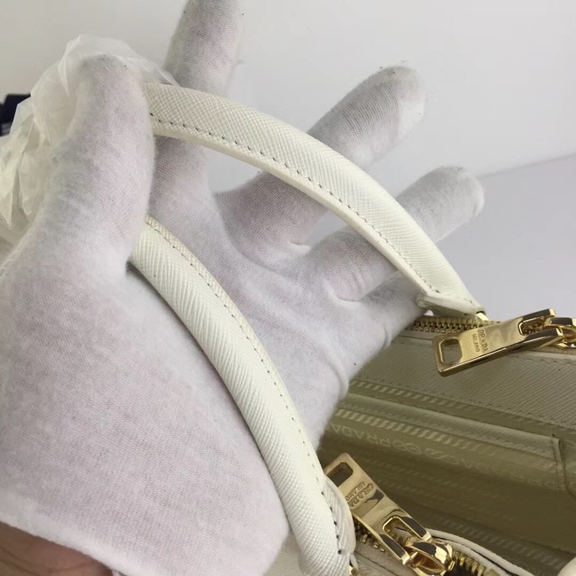 Prada Galleria Small Saffiano Leather Bag BN2316 white