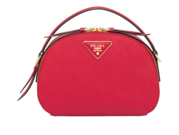 Prada Odette Saffiano leather bag 1BH123 red