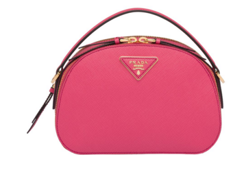 Prada Odette Saffiano leather bag 1BH123 rose