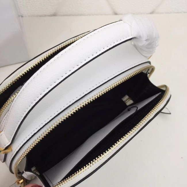 Prada Odette Saffiano leather bag 1BH123 white