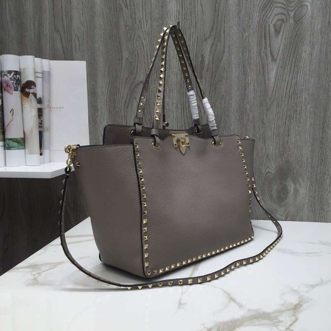 VALENTINO Rockstud large tote 0973 grey