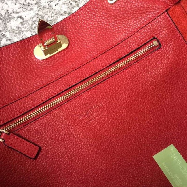 VALENTINO Rockstud large tote 0973 red