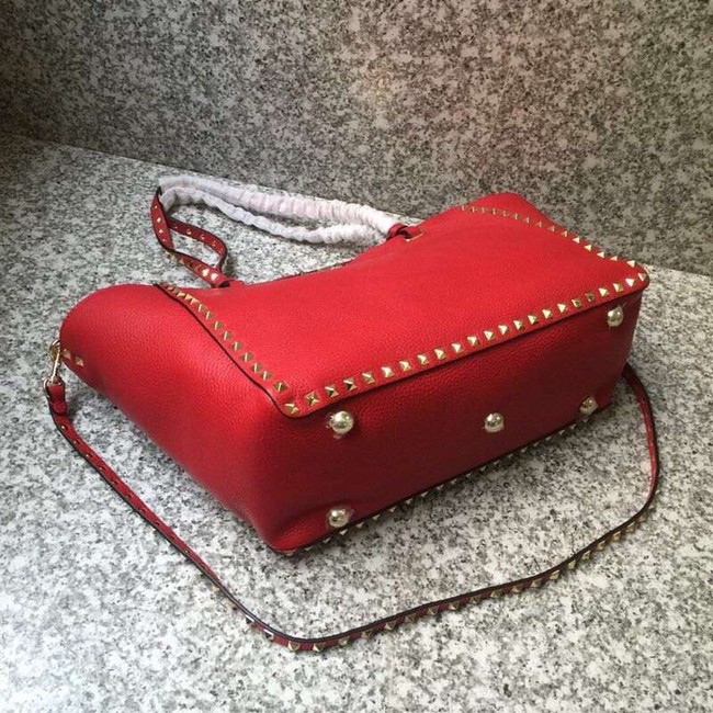 VALENTINO Rockstud large tote 0973 red